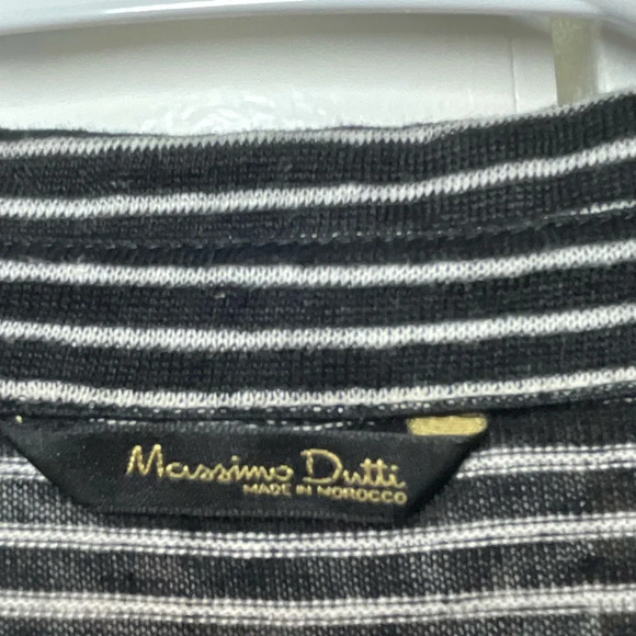 Massimo Dutti 100% Linen Polo Style Long Sleeves - Picture 8 of 9